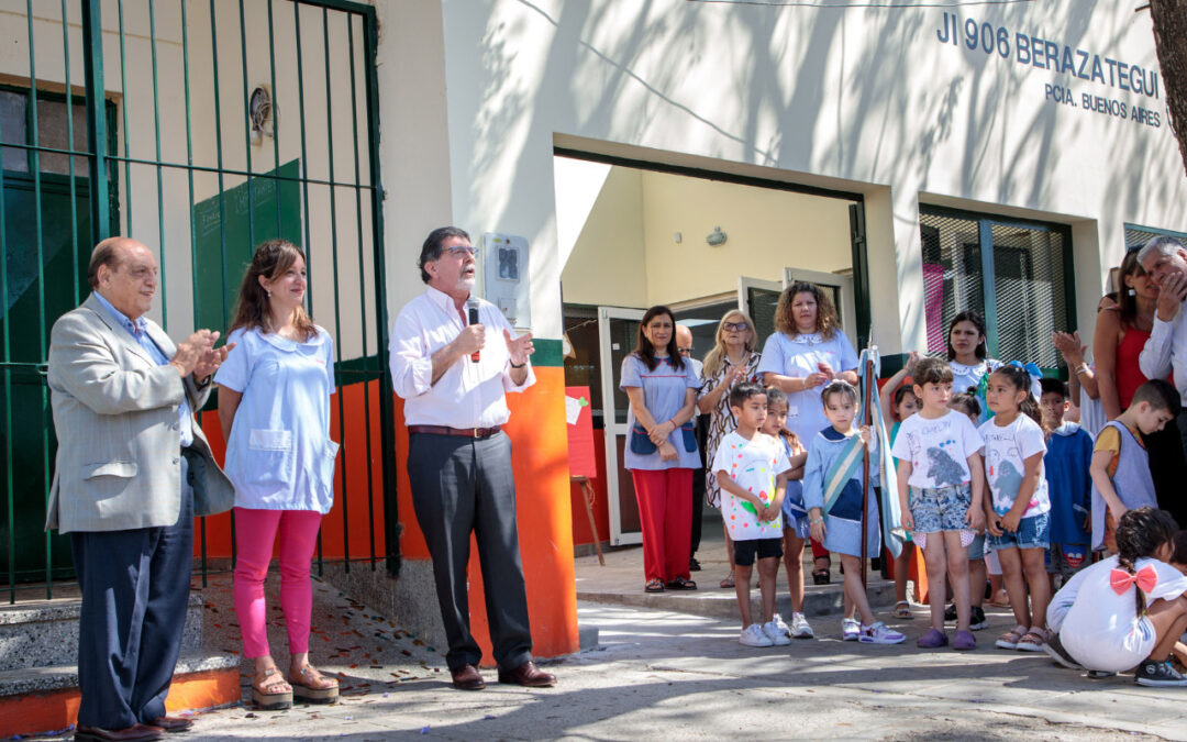 Junto a Sileoni, Mussi afirmó: “Los trabajos realizados en escuelas y jardines fueron prioritarios en Berazategui”