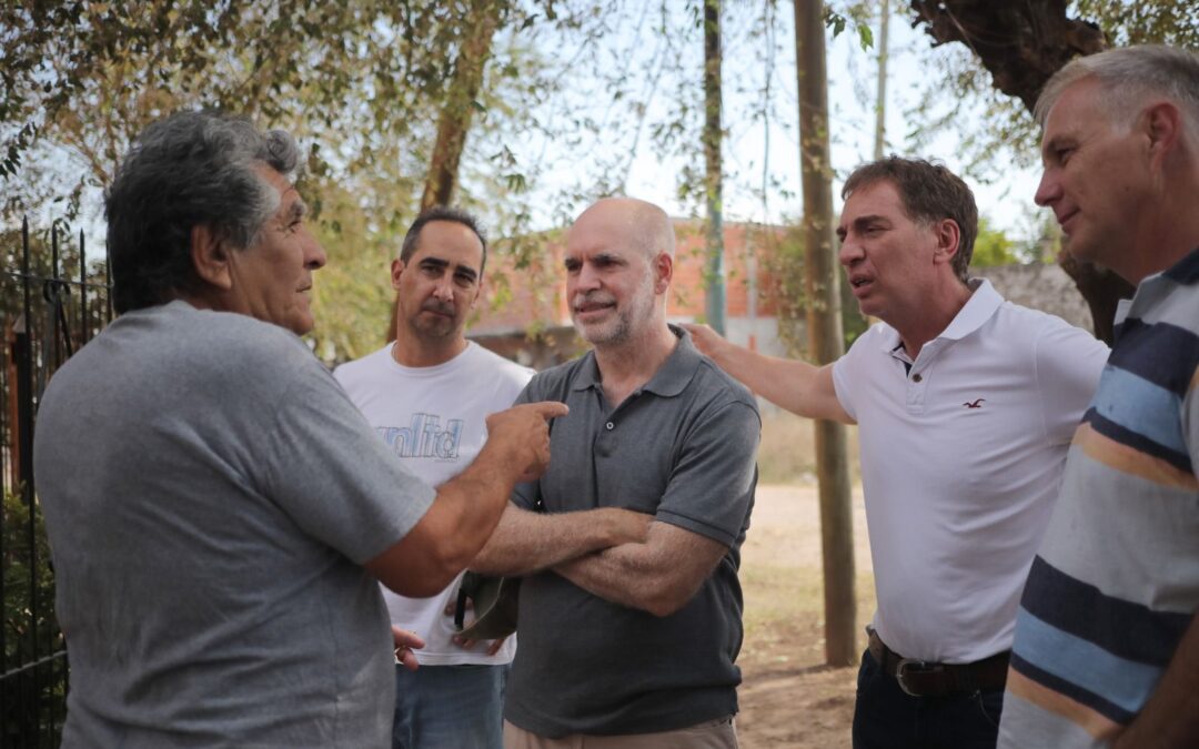 Rodríguez Larreta con Santilli en Morón: “Necesitamos encarar a fondo el problema de la inseguridad, los chicos no pueden volver solos de la escuela”