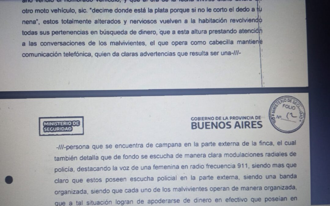 Denuncian a Policías de Quilmes por “entregar” la frecuencia policial a delincuentes