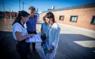 Mayra y Katopodis inauguraron una posta policial y un parque en el barrio Sayonara