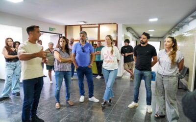 Julián Alvarez recorrió el inicio de las obras del nuevo Centro Comunitario de Salud Mental en el CAPS Ramón Carrillo