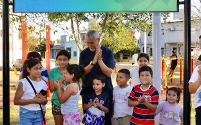 Ferraresi inauguró nuevas plazas y parques en Avellaneda