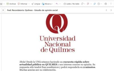 Una rara encuesta que llevaba el sello de la Universidad Nacional de Quilmes
